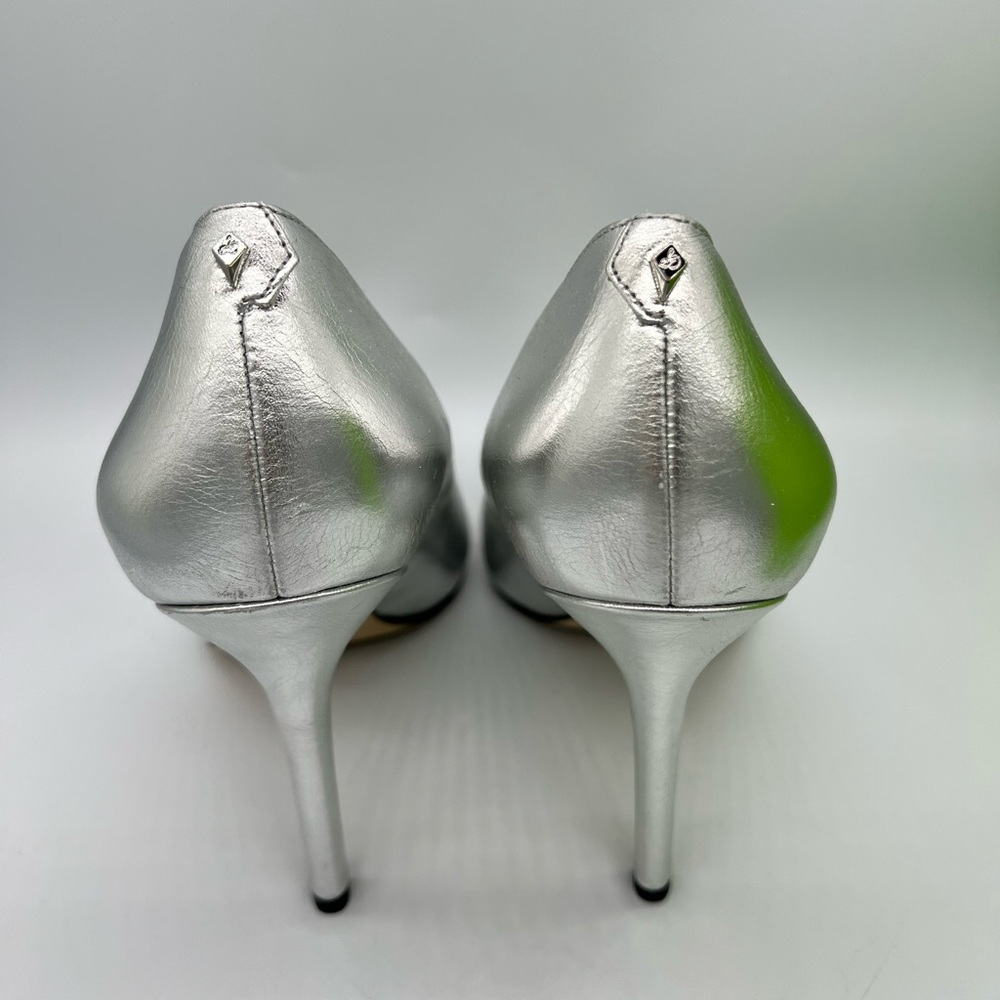 Sam Edelman Silver Pointed Toe Pumps - Picture 5 of 15
